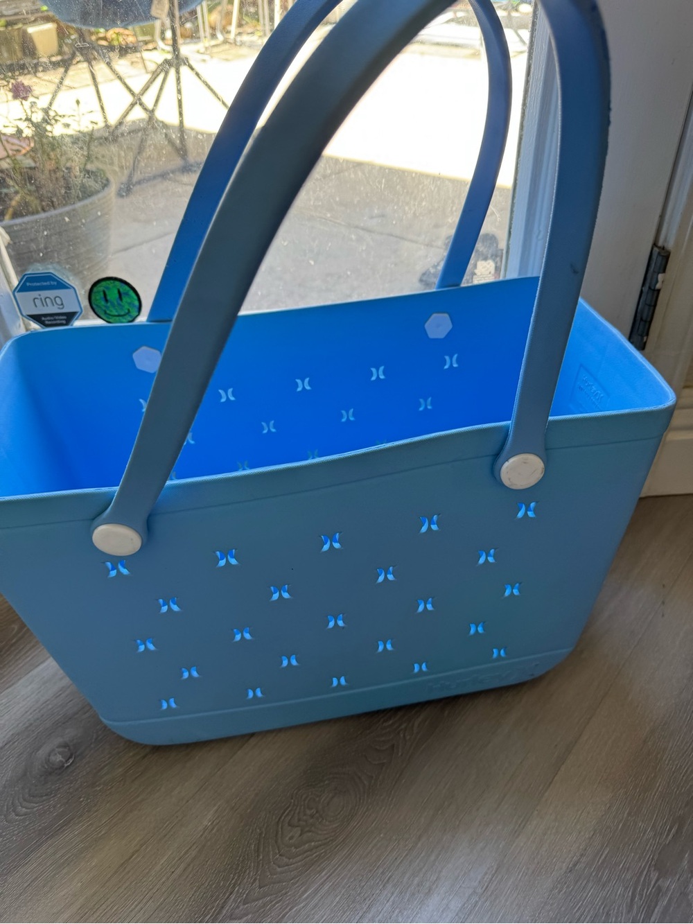 Hurley large swim beach tote bag in blue